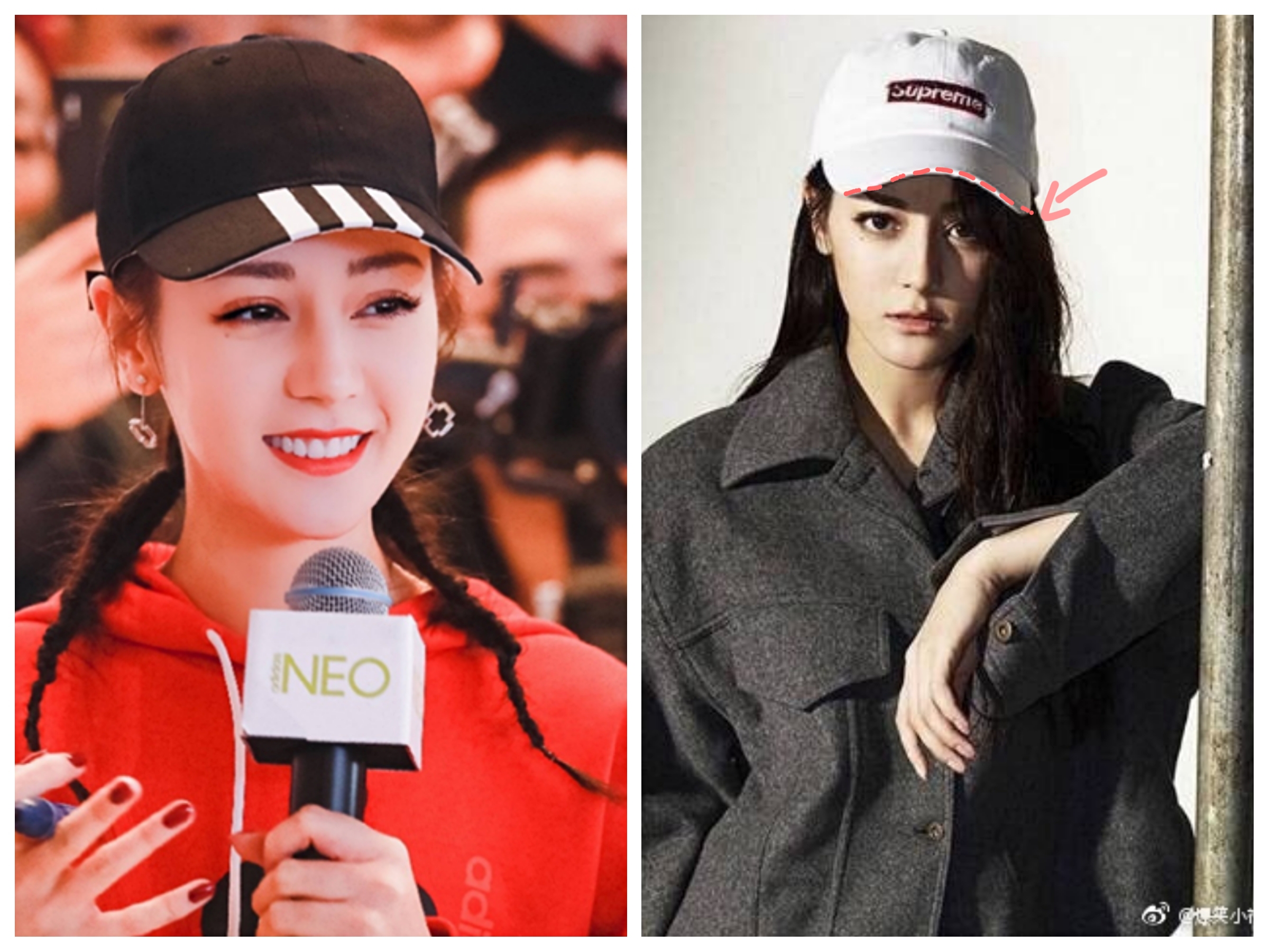 帽子女款脸大显脸小薄款,头大脸大怎样戴帽子好看