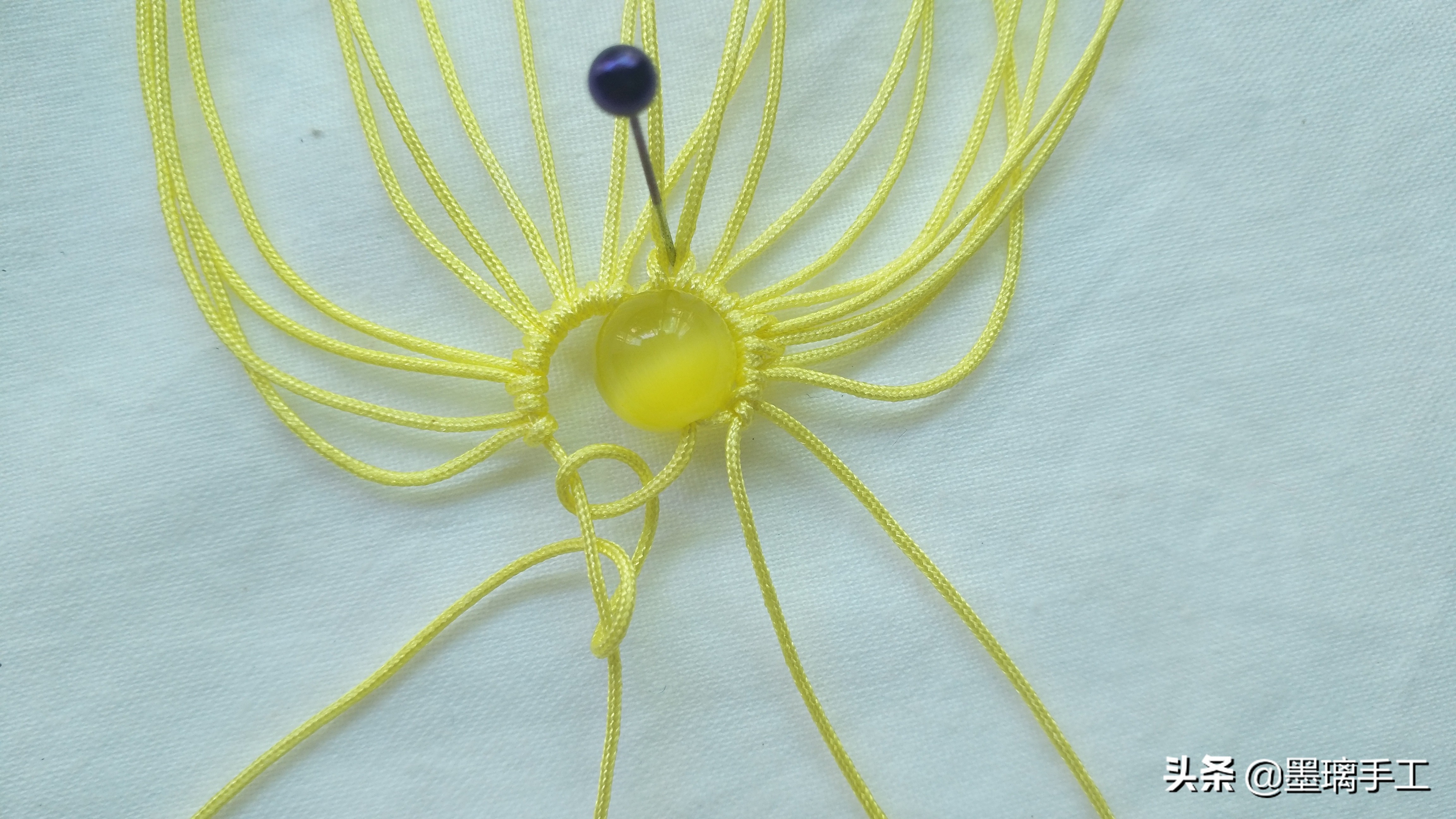 复古耳环编绳教程,简单北欧风手工编绳