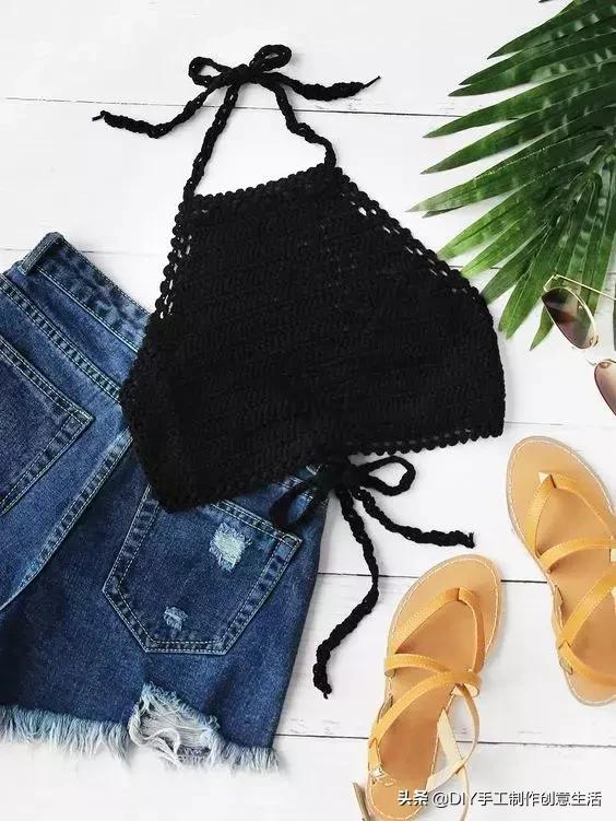 夏天来了，一定要钩一套给自己，有钩织教程