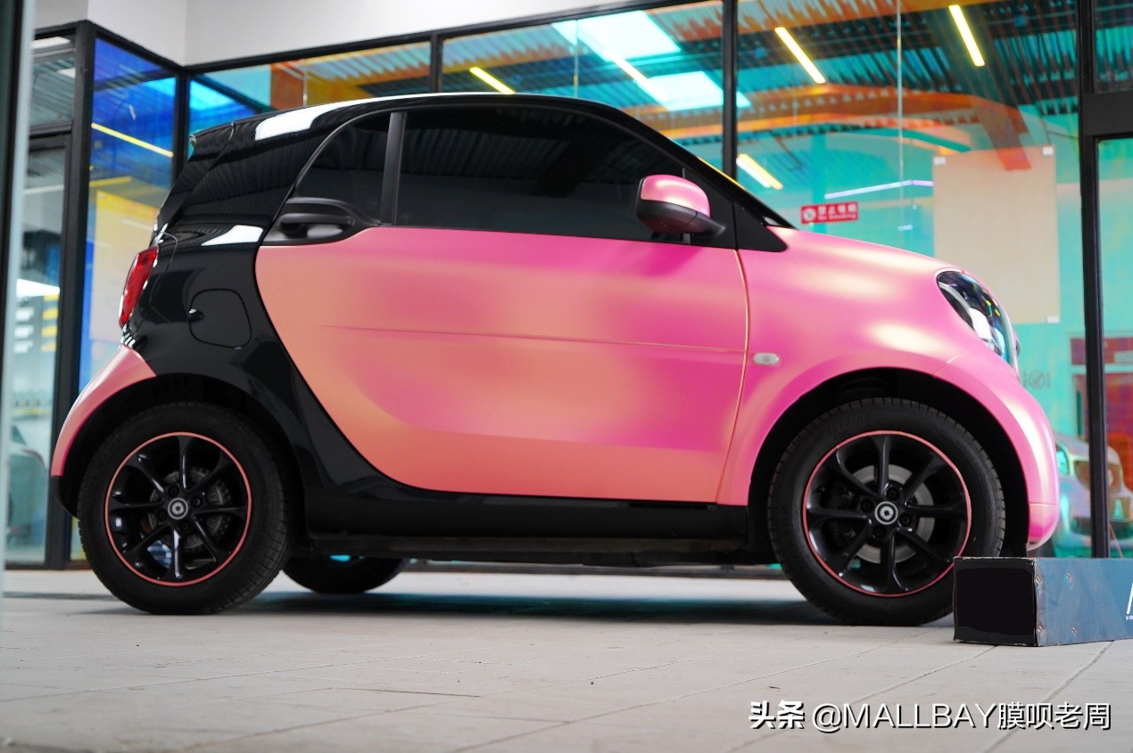 奔驰电镀改色效果图,奔驰smart改装图片