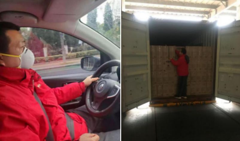 为逆行的武汉中实“物流”人点赞