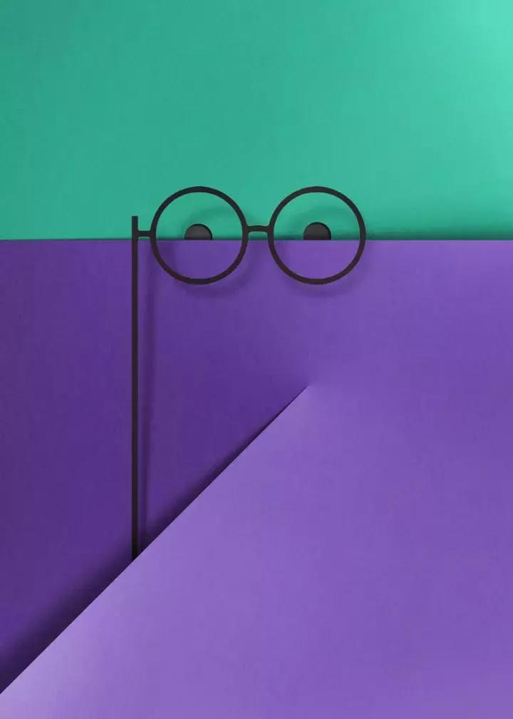 剪纸风格插画,剪纸效果字体