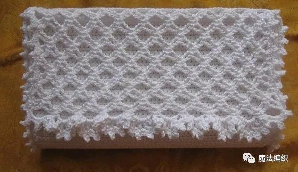 钩针编织简单易学的包带抽绳,简单大方手拿包钩针教程