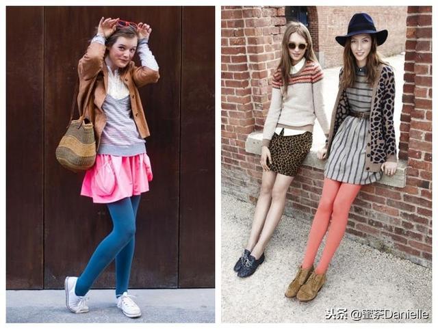 春季连裤袜穿搭,连裤袜怎么穿搭好看
