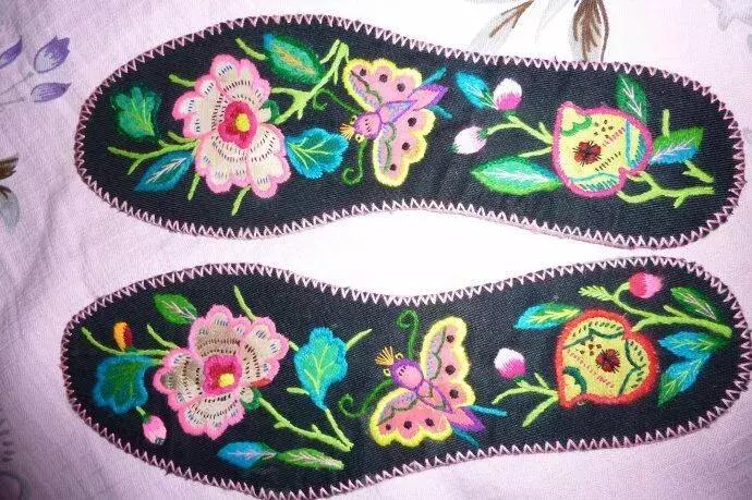 纯手工鞋垫又好学又简单又好看,简单的一针一线纯手工的鞋垫