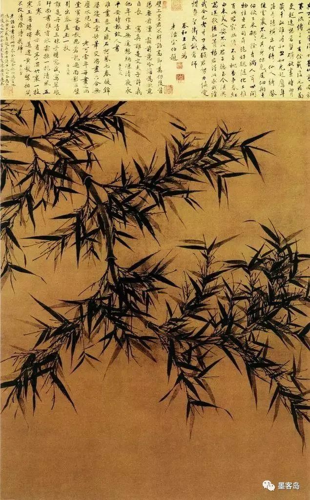 当代画墨竹大师的画,墨竹图绘画欣赏