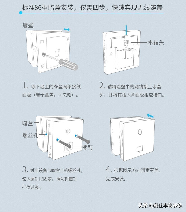 卧室无线网信号差安装墙壁路由器,入墙式无线路由器信号不好怎么办