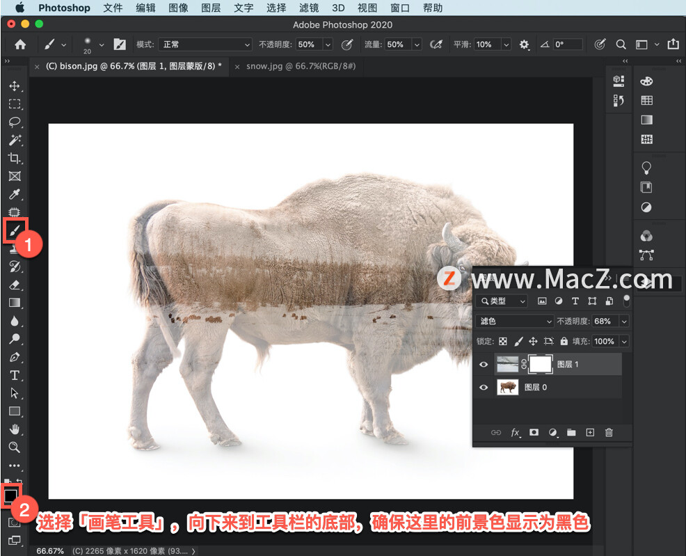 ps如何制作双重曝光的照片,ps中怎么创建选区