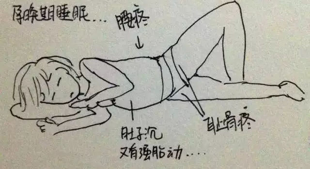 孕妈手绘图,孕妇正在孕吐怎么画简单漂亮