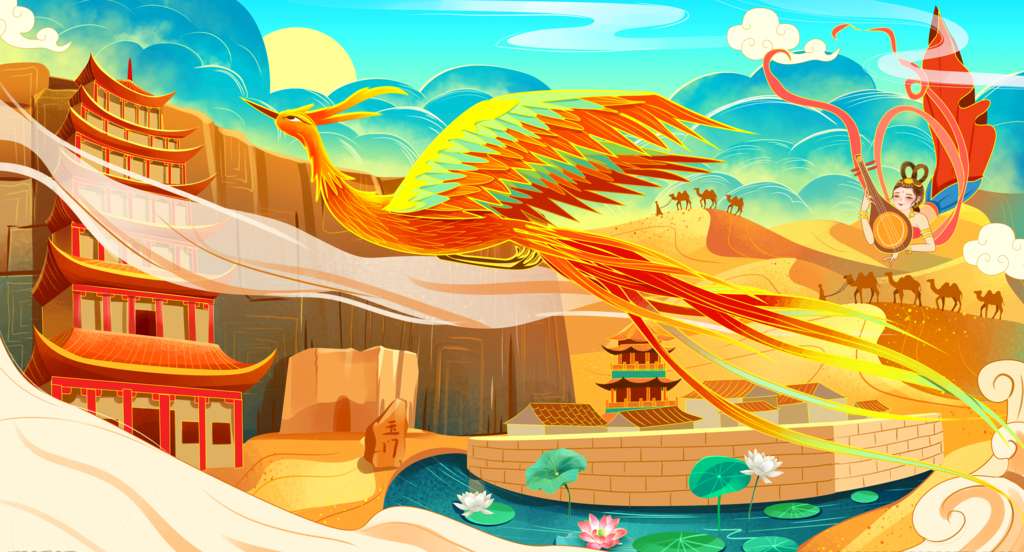 手绘国潮壁纸1920*1080,国潮壁纸图片保存