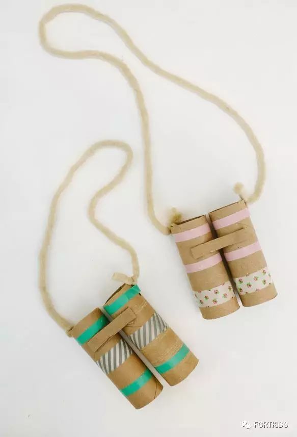 手工制作幼儿园立体天文望远镜,变废为宝手工望远镜制作儿童