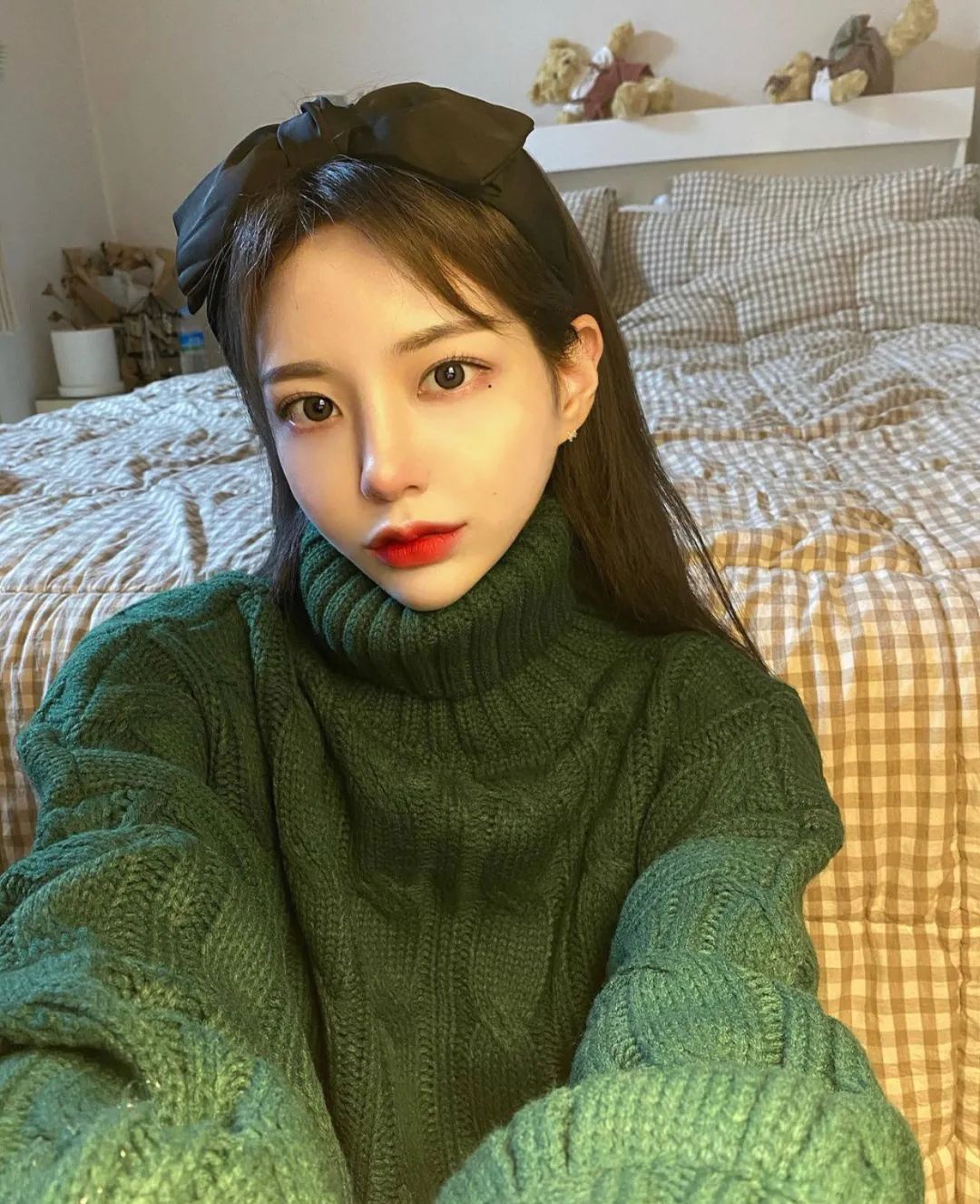 时尚年轻的韩国头饰,韩国女孩很会化妆