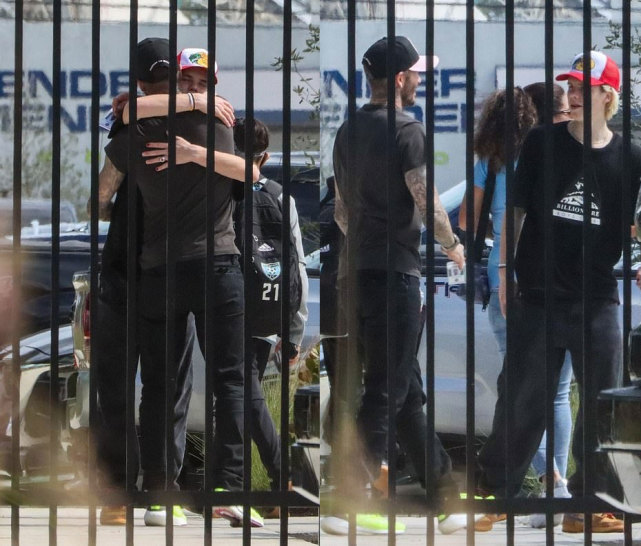 贝克汉姆18岁次子练足球,贝克汉姆二儿子踢球