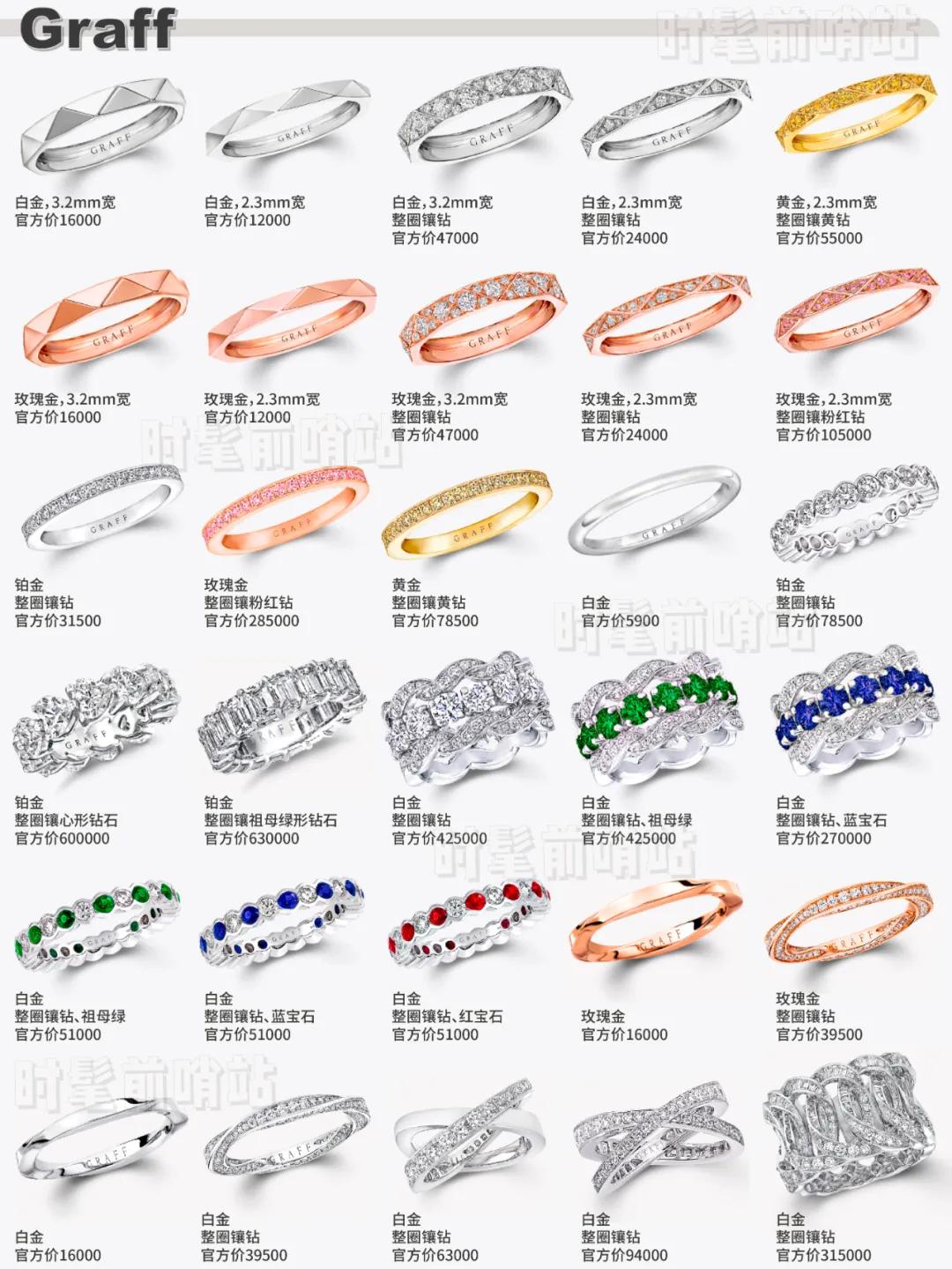 大牌婚戒对戒推荐,大牌经典对戒及价格