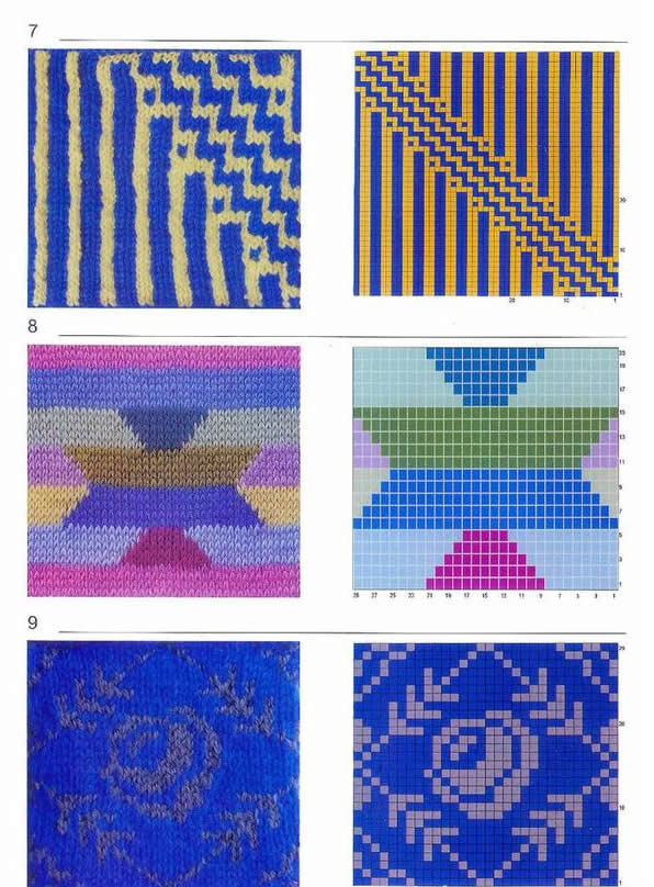 很美的提花毛衣四款附图解,一些漂亮的提花毛衣花样推荐