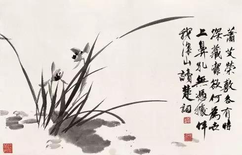 中国十大名家画兰,中国画名家画兰