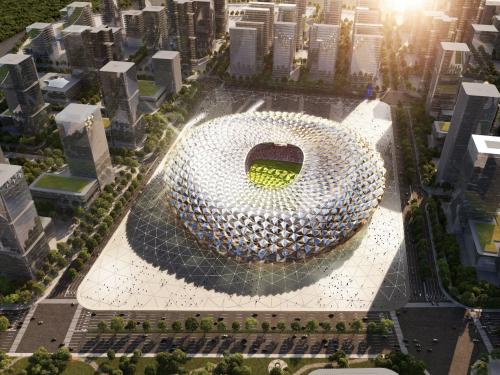 恒大新球场内部设计,广州恒大新球场设计图视频