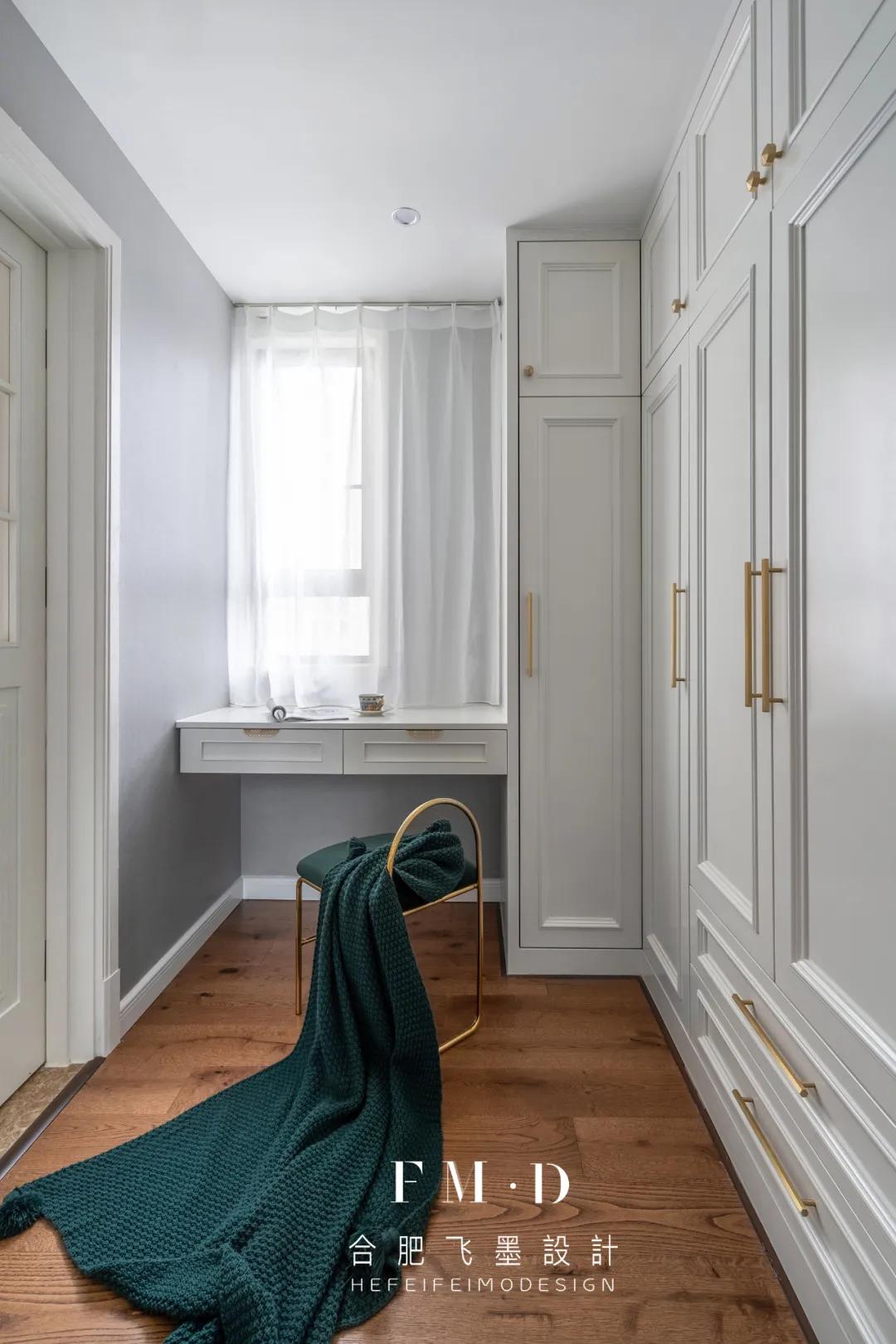 30平长方形主卧房间带衣帽间布局,衣帽间最佳布局图