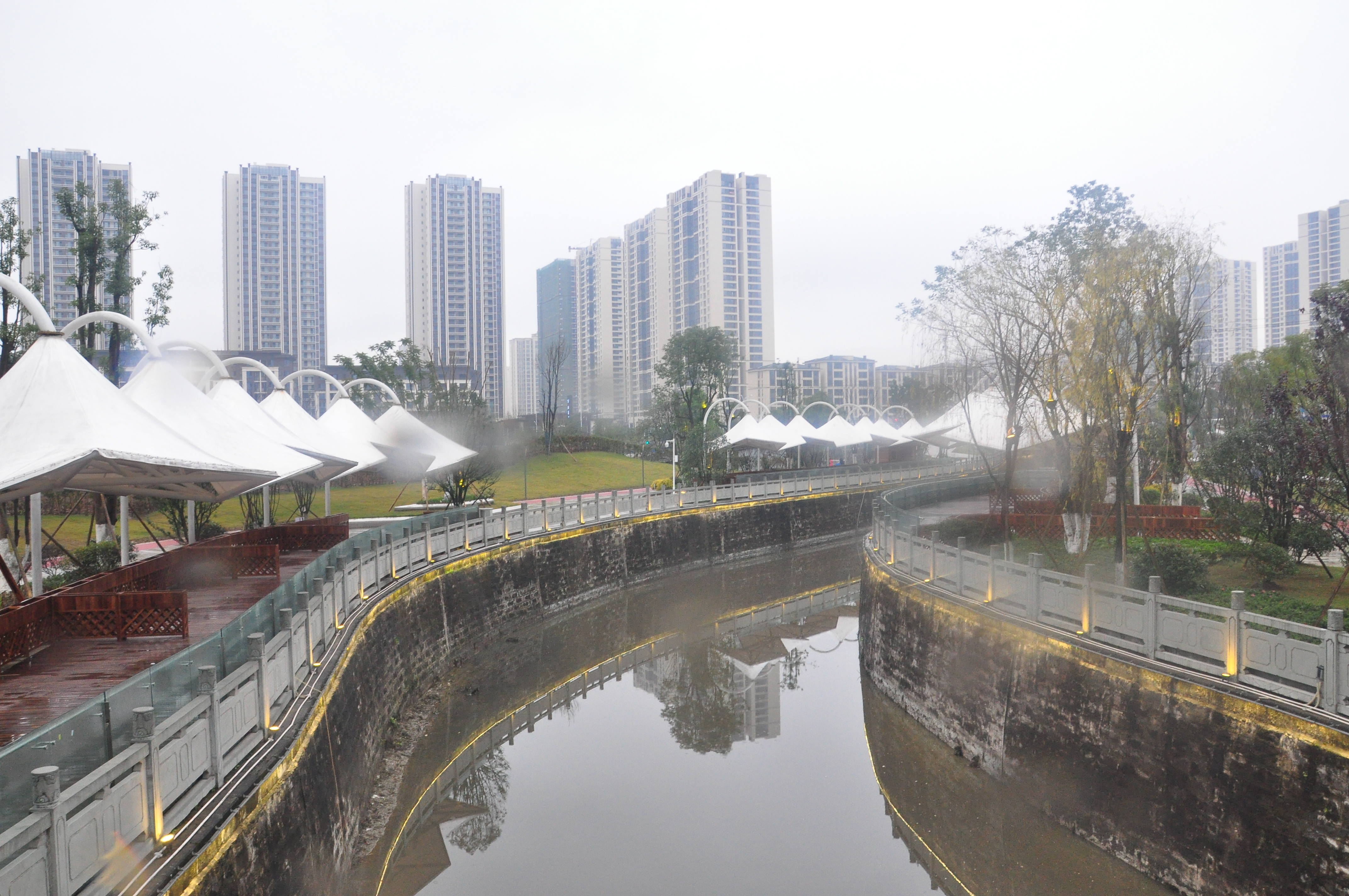 双福山水湖城,江津双福中央公园效果图