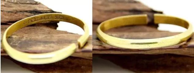 银镯子的简单辨别方法,窄版金镯不容易变形是假的吗