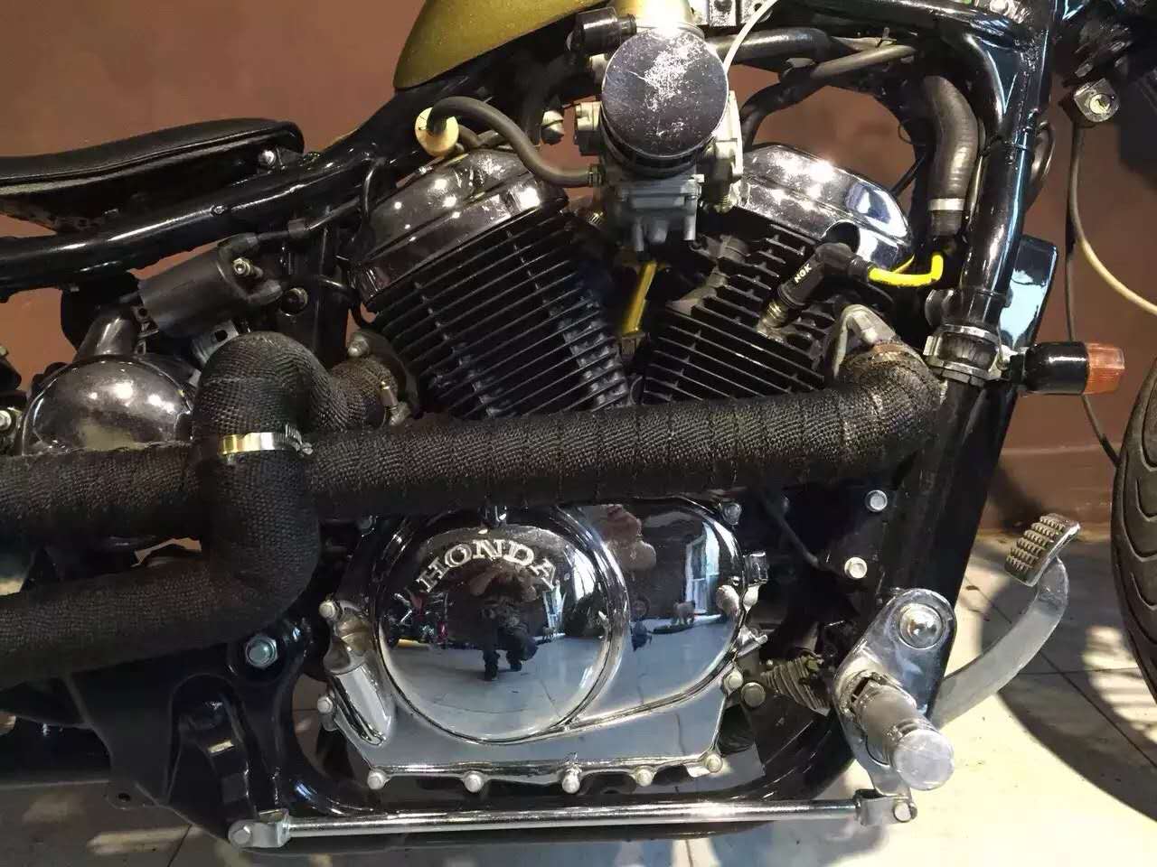 哈雷铁马400摩托车,铁马400改装案例