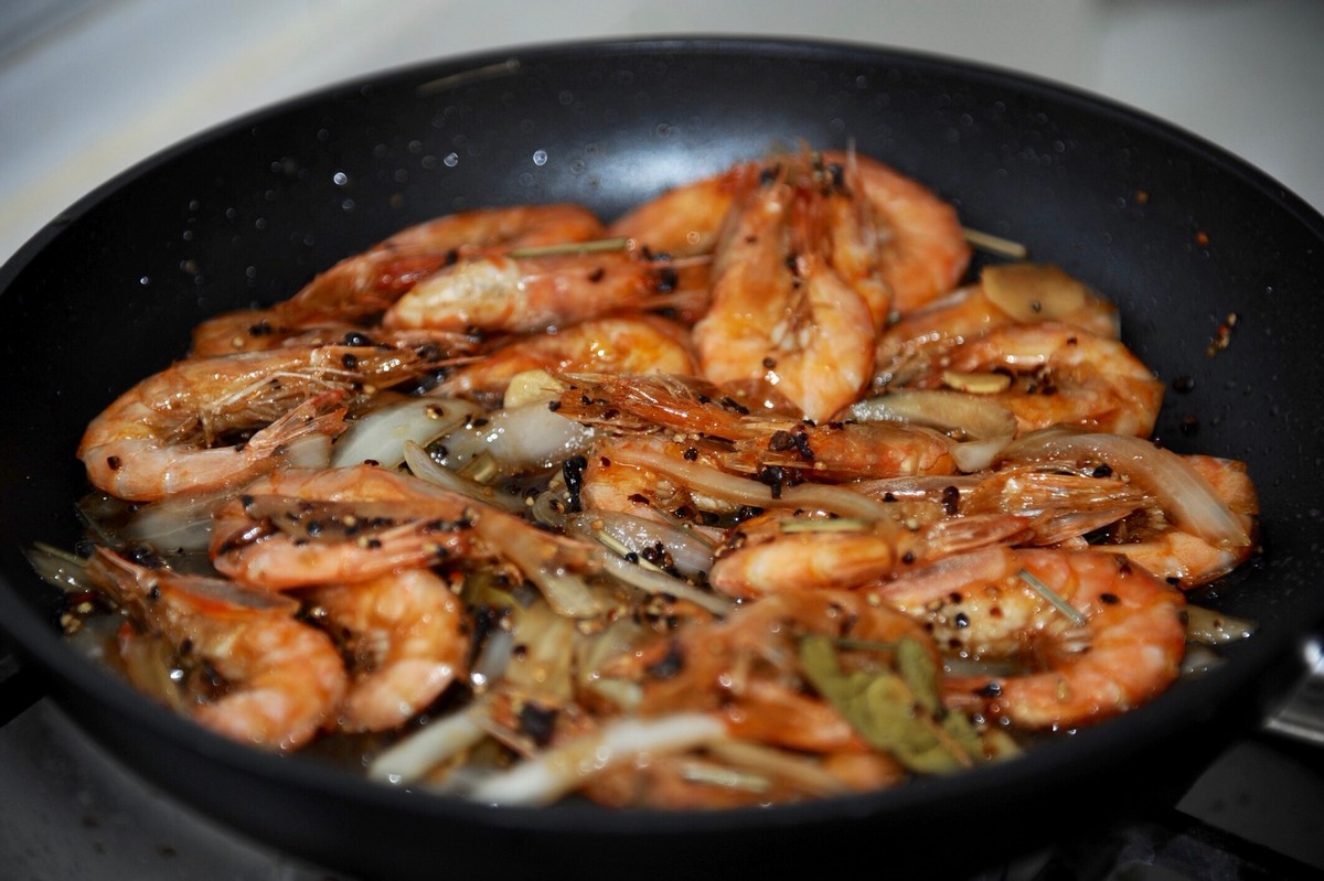 黑胡椒大虾的料汁怎么做,胡椒大虾最简单的做法