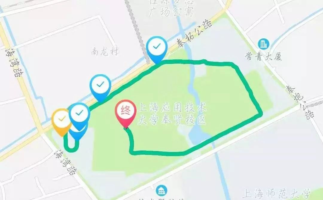 上海市晨跑团,沪上23所高校