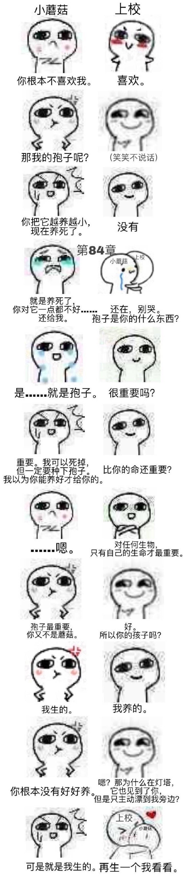 小蘑菇和陆上校,小蘑菇陆上校