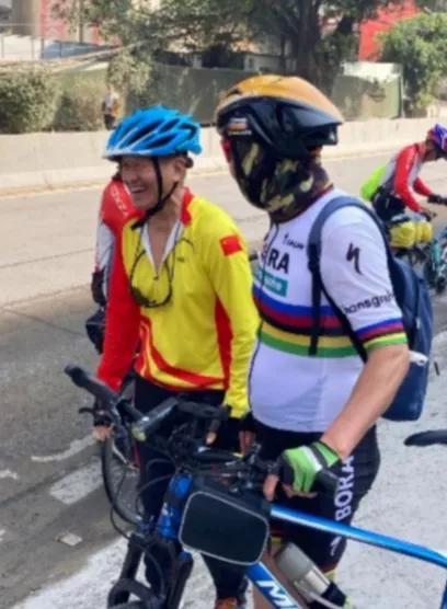 天下骑友一家亲，厦门骑友受到福州，连江骑友的热烈欢迎。