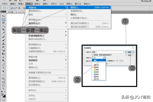 photoshop从入门到精通,ps使用命令创建新图层