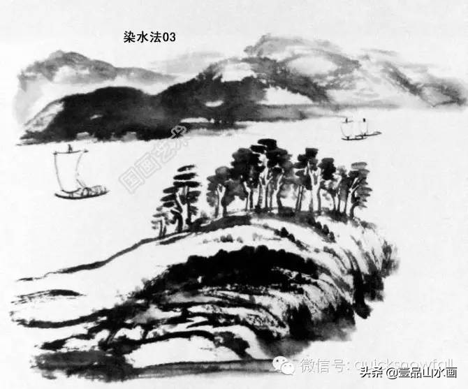 曾刚山水画视频水的画法,山水画教程水粉画