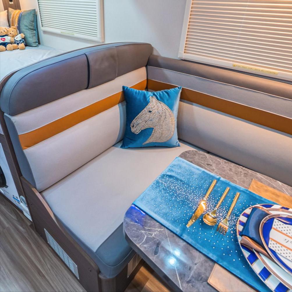 房车卡座座椅尺寸,房车卡座沙发区