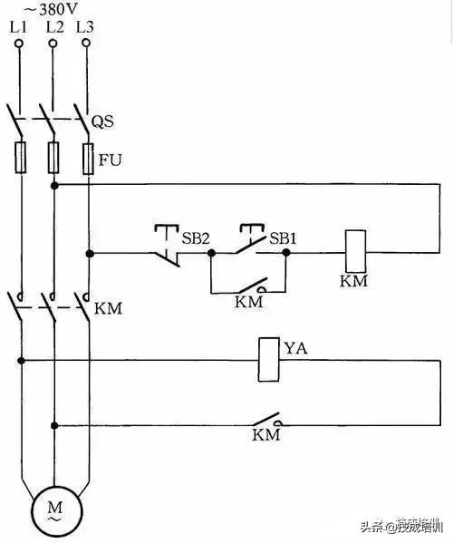 变压器和交流接触器的接线方法,三相电机接触器加继电器接线图