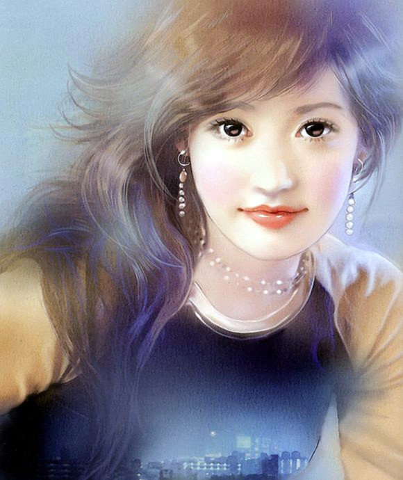 红颜如玉---德珍彩绘经典美女画