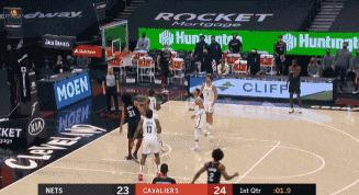 骑士2号绝杀,骑士篮网加时