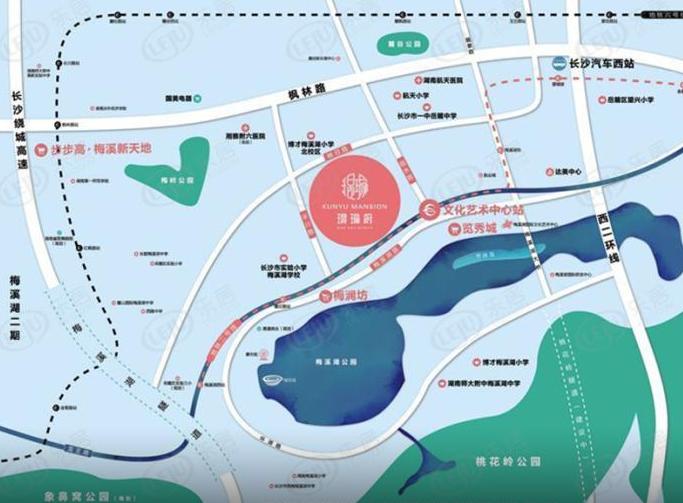 长沙最新楼盘润和山水郡,长沙滨江c3地块润和