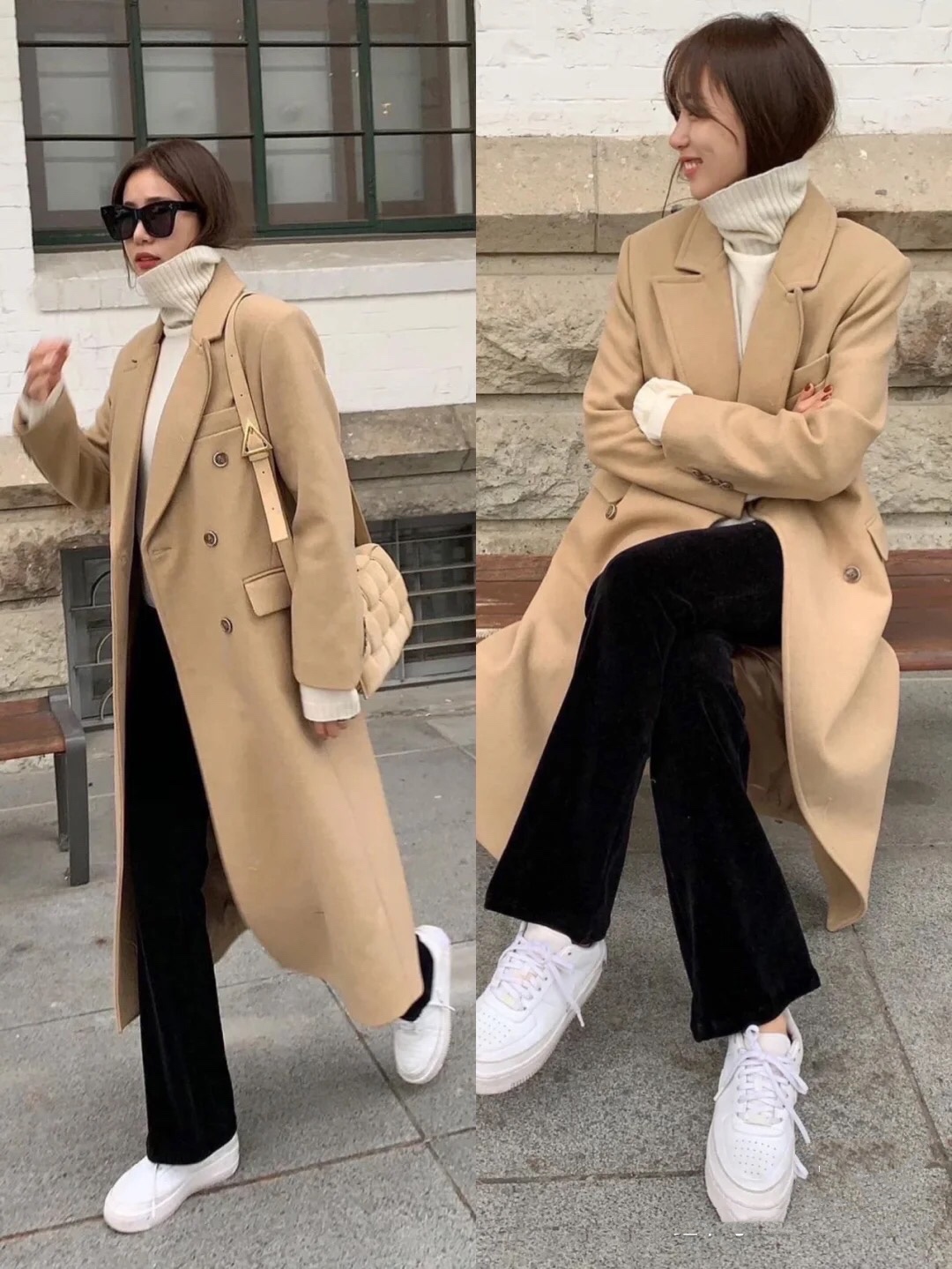 韩国女生大衣穿搭教程,韩国女生冬天怎么穿