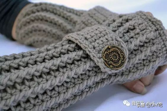 最新手套编织图冬,一线织到底的手套教程