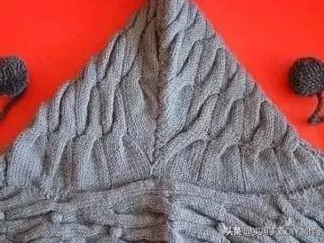 带帽围巾的简单编织方法,简单的连帽围巾一体编织视频