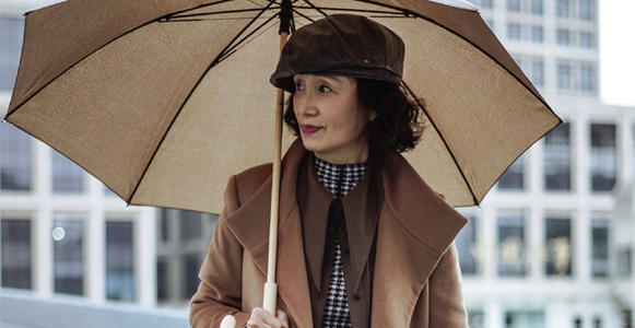 三木冬装搭配腰带,大衣穿搭显高指南