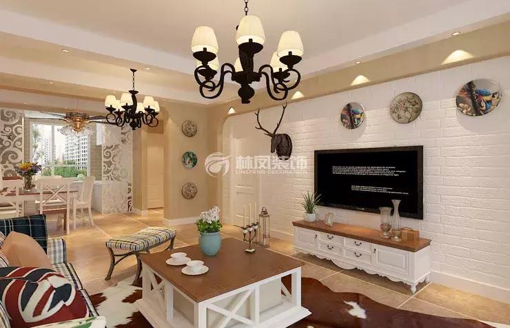 世茂美式装修最新风格,世茂五里河120平