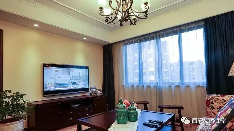 130平三室一厅美式衣帽间,美式带衣帽间的卧室套房