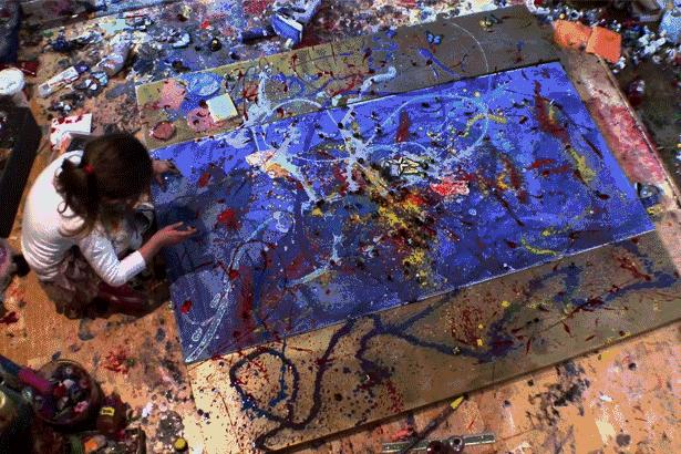 父母“纵容”的熊孩子成为了2岁的女版“毕加索”，作品卖出百万