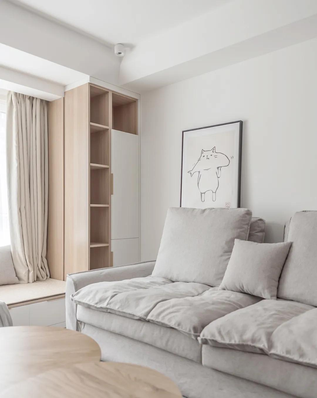 中式风格的精装房改轻奢,精装房微改极简原木风