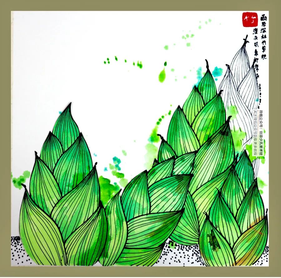 雨后春笋儿童画,儿童画雨后春笋
