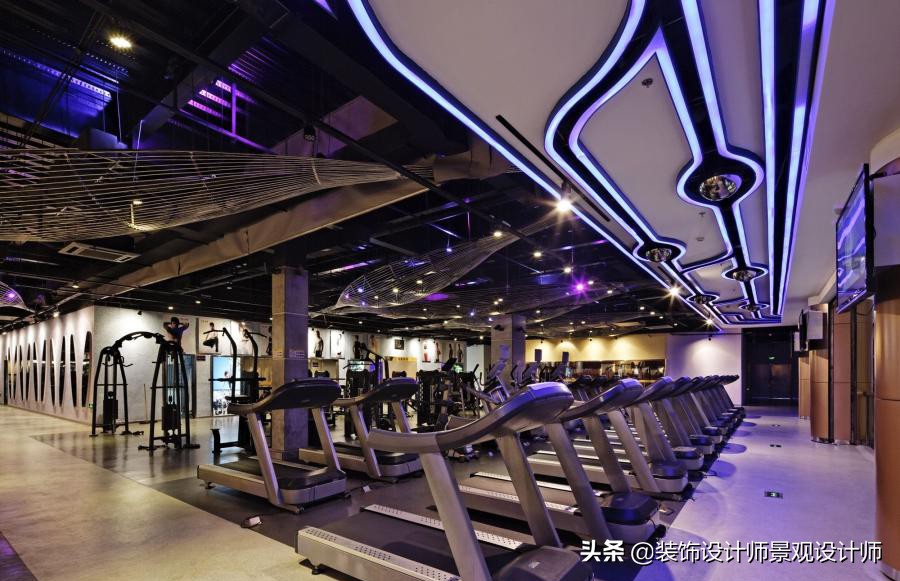 公司健身房设计效果图,书房健身房二合一设计效果图