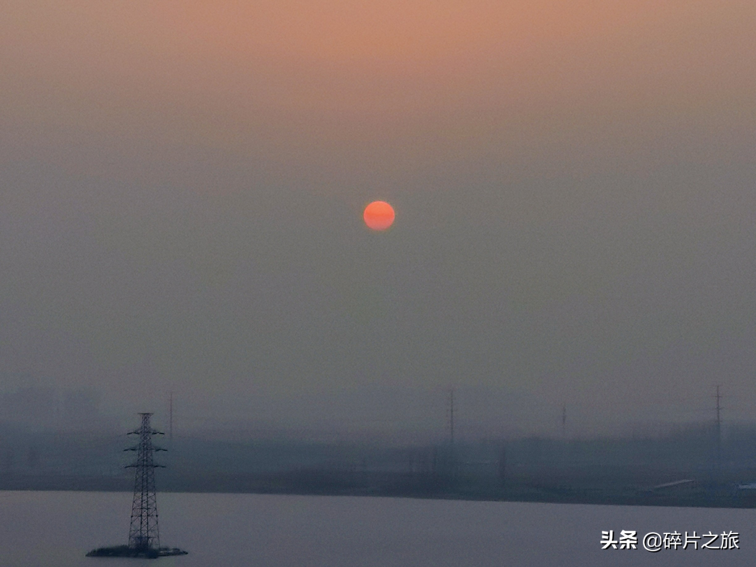 银川网红打卡地日落,银川览山公园落日