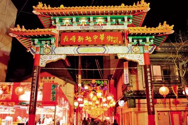 日本长崎县灯会,长崎夜游灯光节