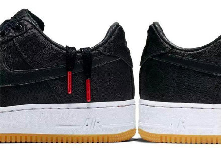 clot陈冠希三方联名鞋面 (clot陈冠希联名暗纹丝绸)