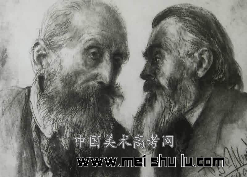 门采尔素描高清大图,门采尔高清素描风景画